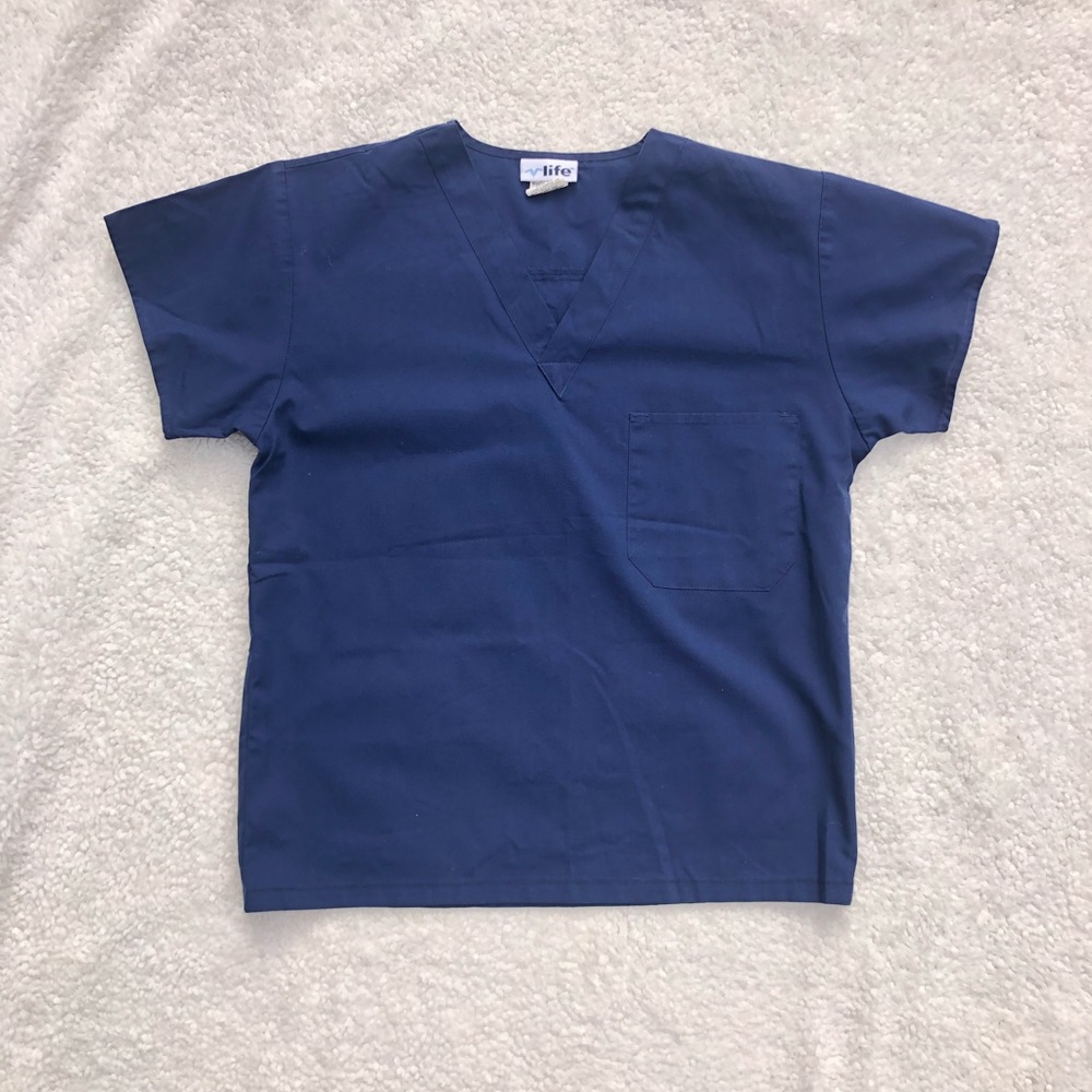 VLife Navy Scrub Top